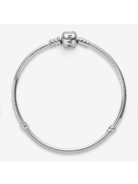 Pandora Moments Barrel Clasp Charm Bracelet, 925 Sterling Silver